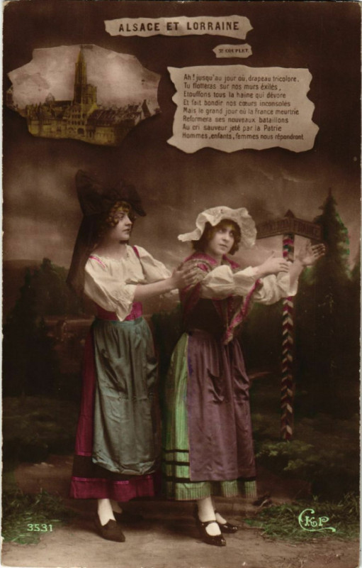 Carte postale ancienne Alsace et Lorraine