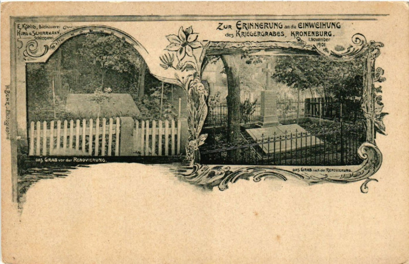 Carte postale ancienne Zur Erinnerung an die Einweihung