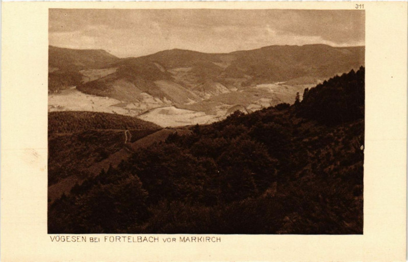 Carte postale ancienne Vogesen b. Fortelbach vor Markirch à Elbach