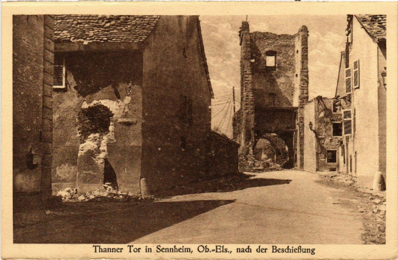 Carte postale ancienne THANNer Tor in Sennheim à Thann