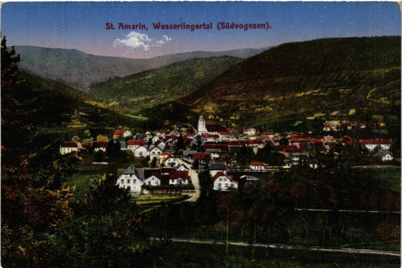 Carte postale ancienne Saint-Amarin - Wesserlingertal à Saint-Amarin