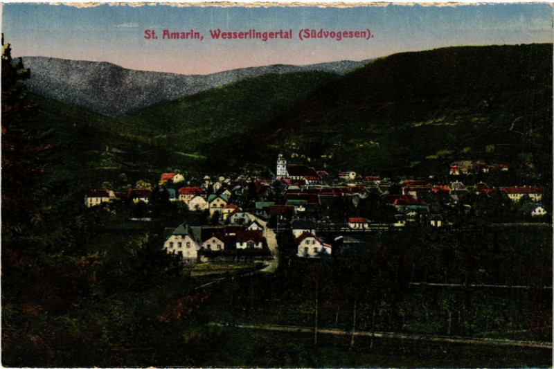Carte postale ancienne Saint-Amarin - WESSERLINGertal à Saint-Amarin
