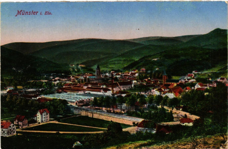 Carte postale ancienne Munster i. Els à Munster