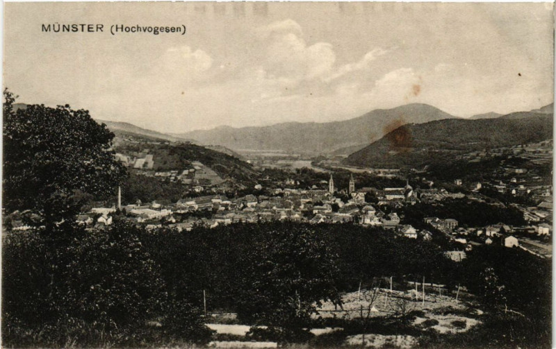 Carte postale ancienne Munster à Munster