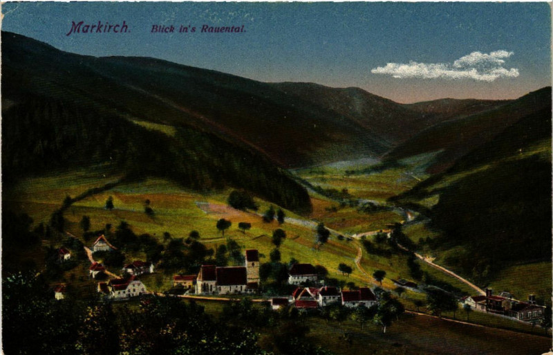 Carte postale ancienne Markirch - Blick ins Rauental