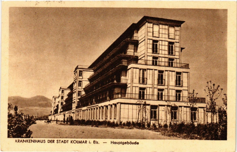 Carte postale ancienne Krankenhaus der Stadt Kolmar