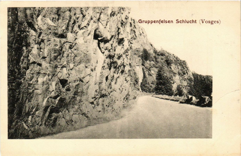 Carte postale ancienne Gruppenfelsen Schlucht