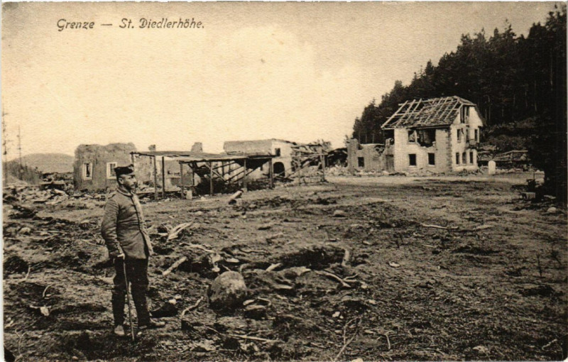 Carte postale ancienne Grenze - St. Diedlerhöhe