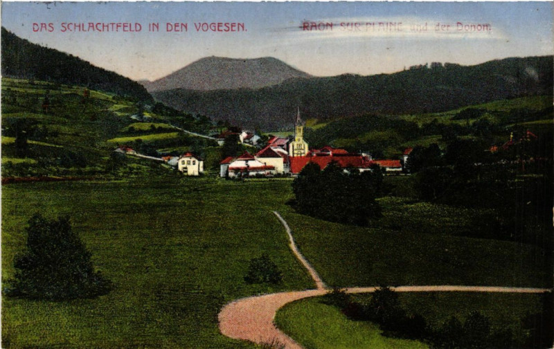 Carte postale ancienne Das Schlachtfeld in den Vogesen