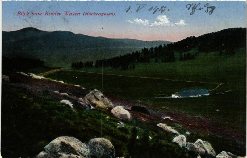 Carte postale ancienne Blick vom Kahlen Wasen
