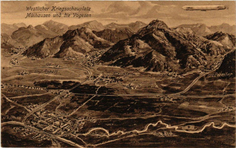 Carte postale ancienne Westlicher Kriegsschauplatz