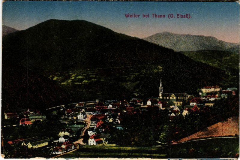 Carte postale ancienne Weiler b. Thann à Thann