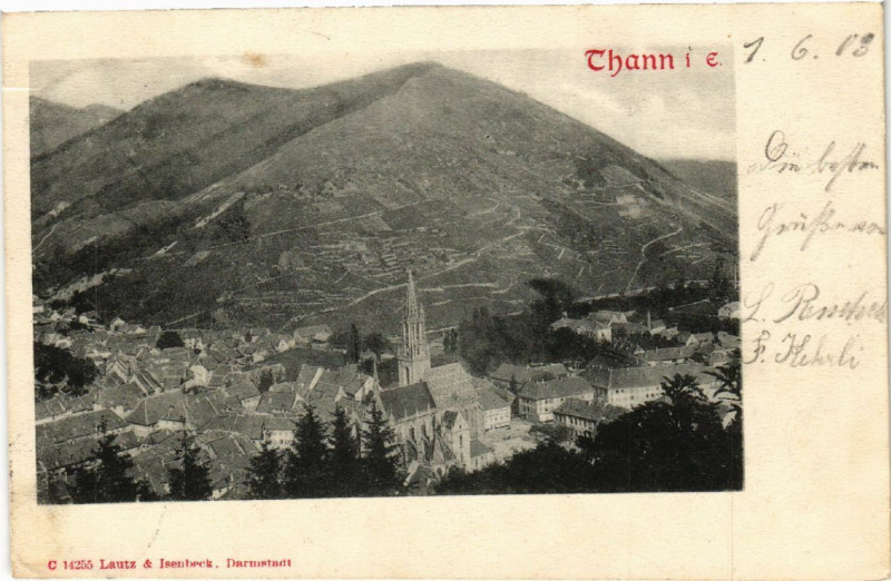 Carte postale ancienne Thann i. E. à Thann