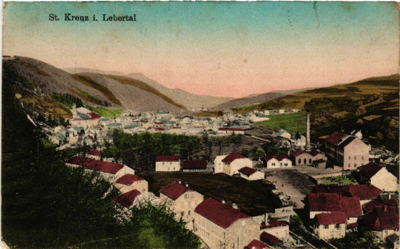 Carte postale ancienne Saint-Kreuz i. Lebertal