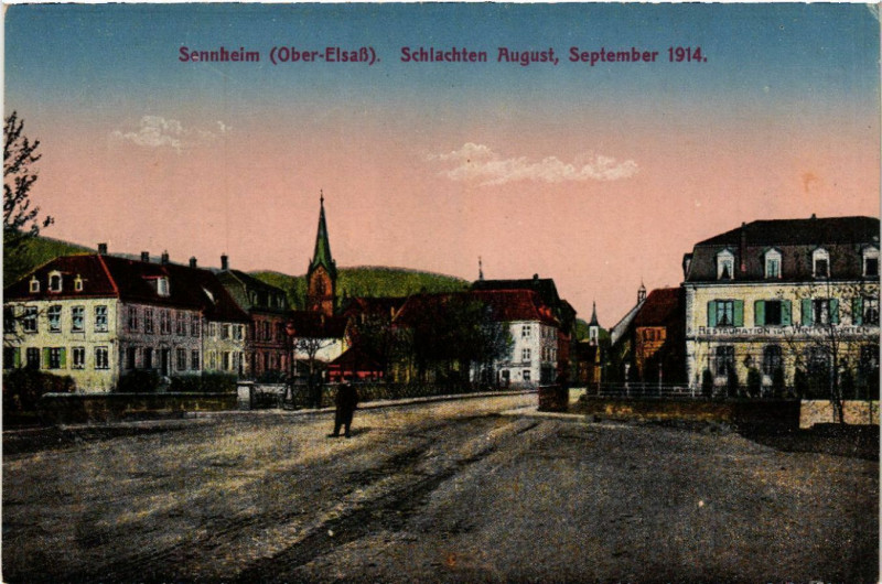 Carte postale ancienne Sonneheim - Schlachten
