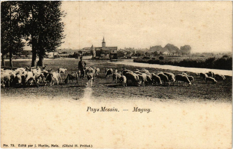 Carte postale ancienne Pays Messin - Magny à Magny