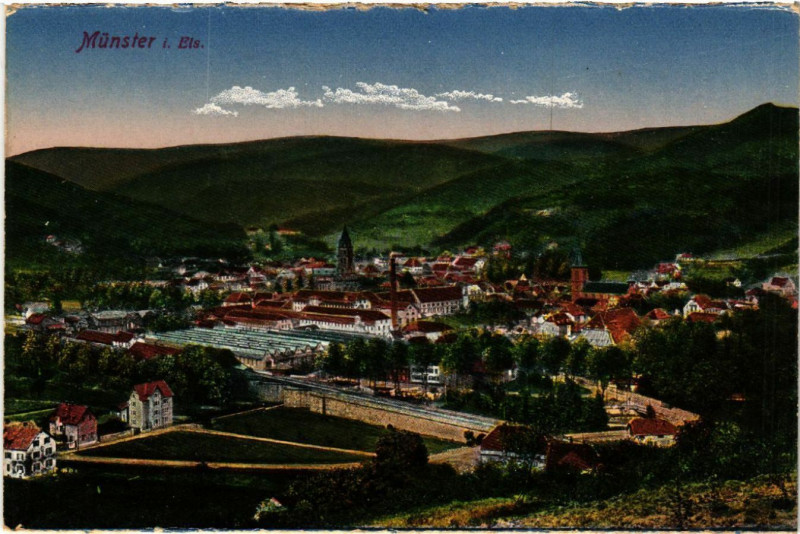 Carte postale ancienne Munster à Munster