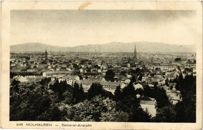 Carte postale ancienne Mulhausen - General Ansicht