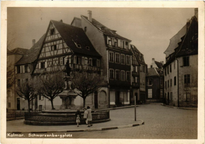 Carte postale ancienne Kolmar - Schwarzenbergplatz