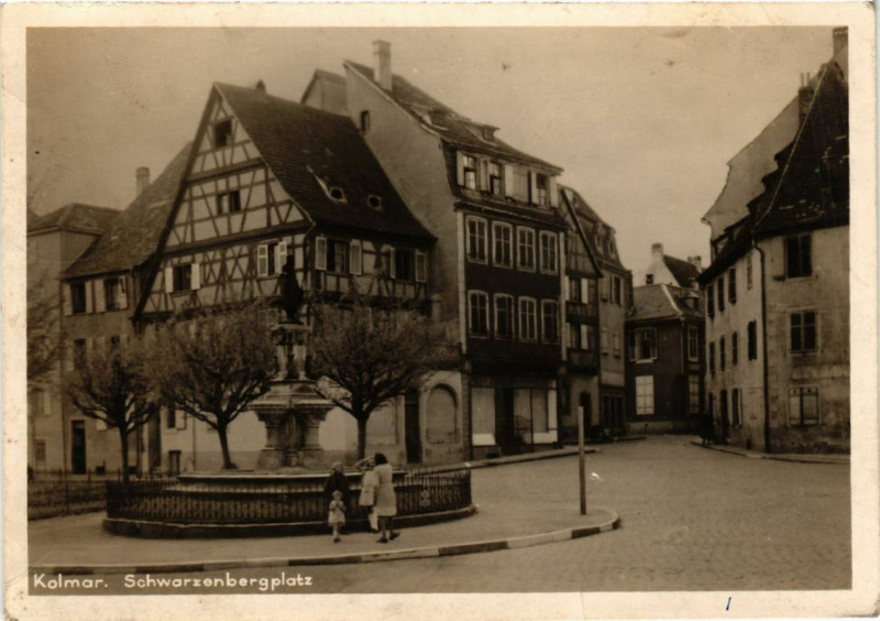 Carte postale ancienne Kolmar - Schwarzenbergplatz