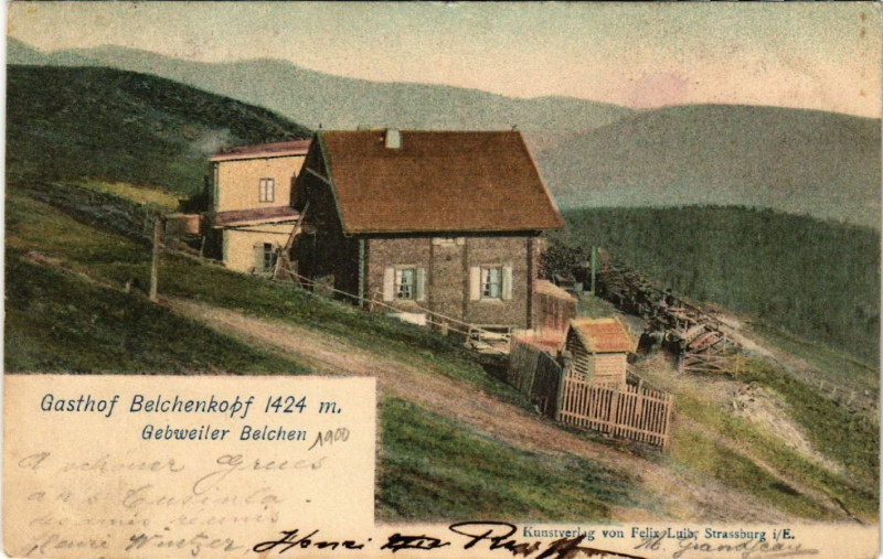 Carte postale ancienne Gasthof Belchenkopf 1424