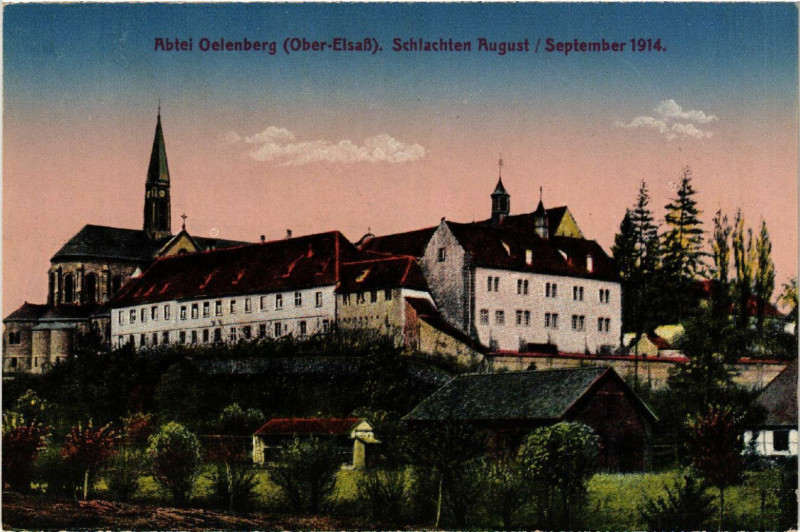 Carte postale ancienne Abtel Oelenberg - Schlachten August