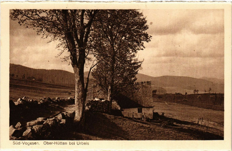Carte postale ancienne Sud-Vogesen - Ober Hutten b. Urbeis