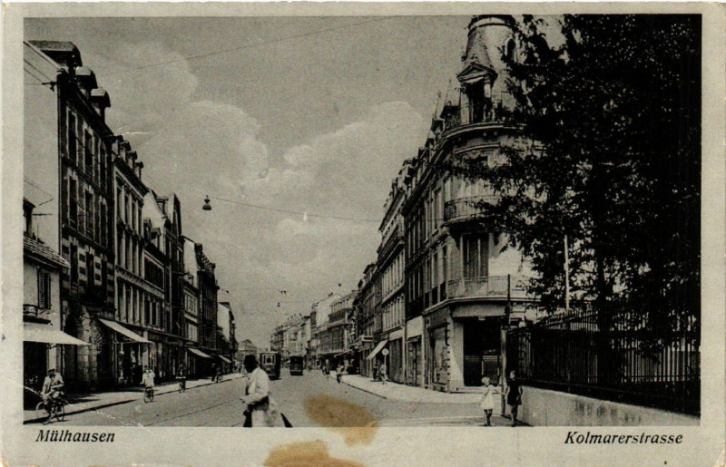 Carte postale ancienne Mulhausen - KOLMARerstrasse