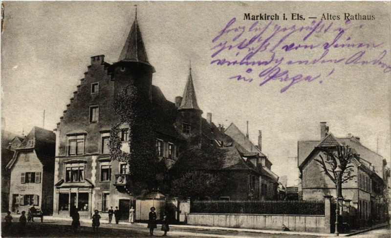 Carte postale ancienne Markirch i. Els - Altes Rathaus