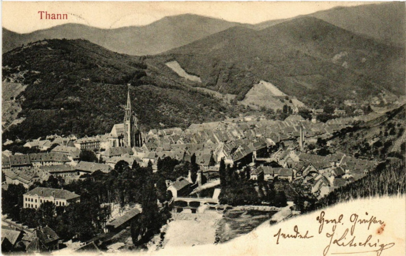 Carte postale ancienne Thann à Thann