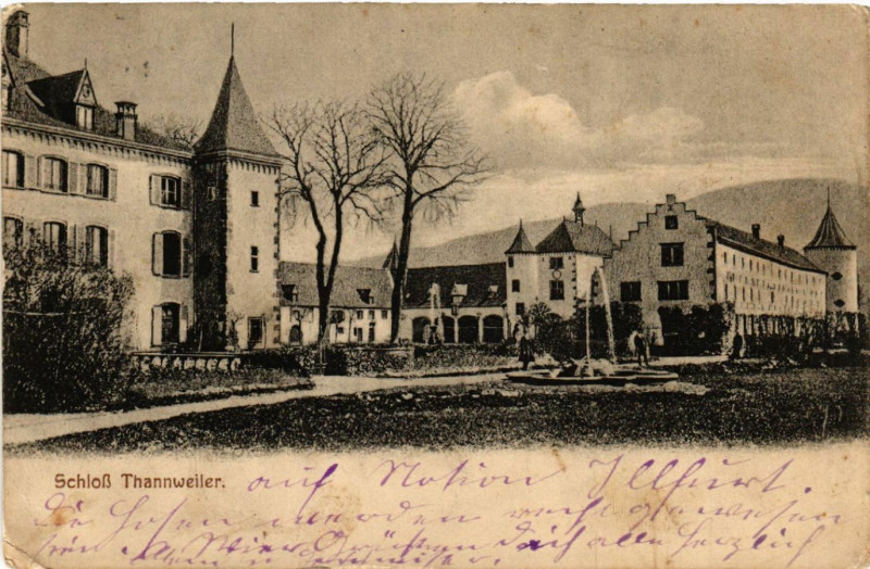 Carte postale ancienne Schloss THANNweiler à Thann