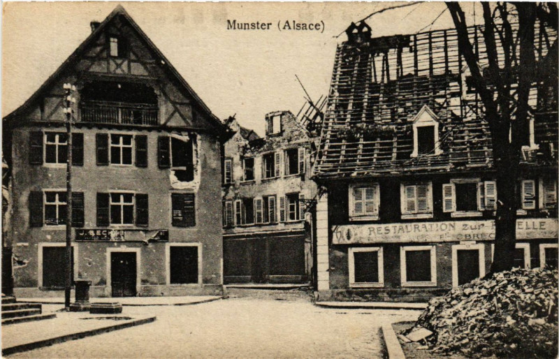 Carte postale ancienne Munster à Munster