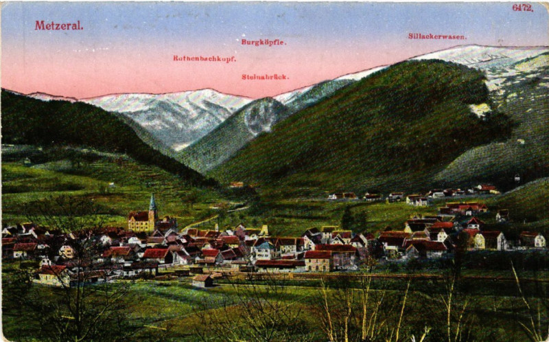 Carte postale ancienne Metzeral à Metzeral