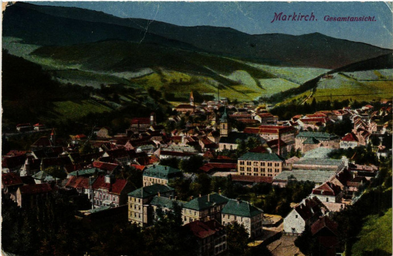 Carte postale ancienne Markirch - Gesamtansicht