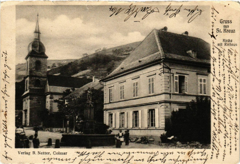 Carte postale ancienne Gruss aus Saint-Kreuz
