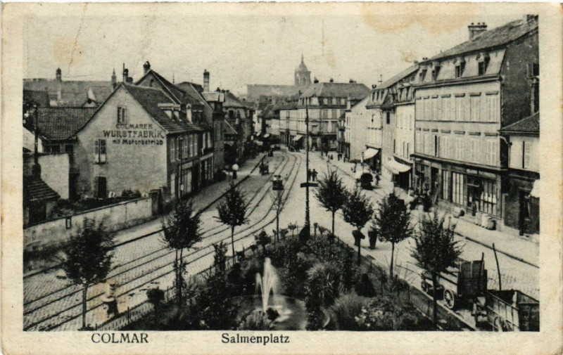 Carte postale ancienne Colmar - SALMenplatz à Colmar