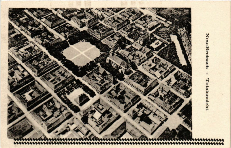 Carte postale ancienne Neu-Breisach - Totalansicht
