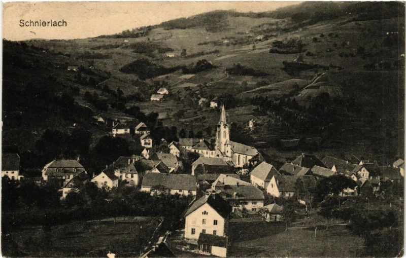 Carte postale ancienne Schnierlach - Lapoutroie - Panorama à Lapoutroie