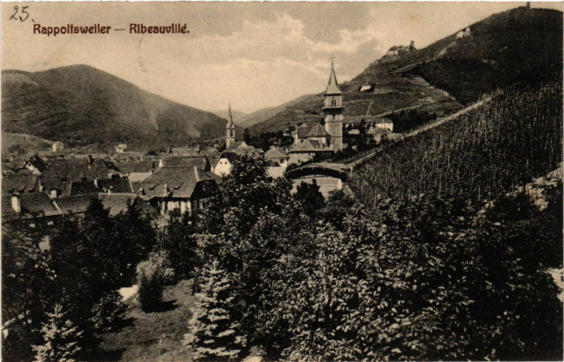 Carte postale ancienne Ribeauville - Rappoltsweiler - Vue - Scene à Ribeauvillé