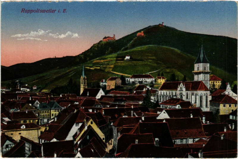 Carte postale ancienne Ribeauville - Rappoltsweiler - Vue - Scene à Ribeauvillé