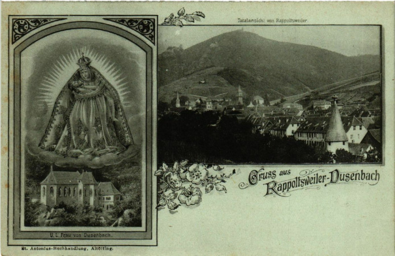 Carte postale ancienne Ribeauville - Rappoltsweiler - Totalansicht von Rappoltsweiler à Ribeauvillé