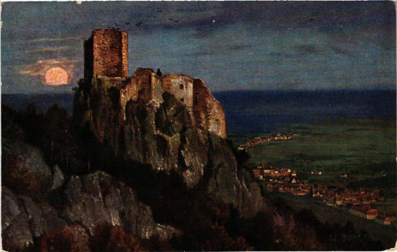 Carte postale ancienne Ribeauville Rappoltsweiler Ruine Giersberg b. Rappoltsweiler à Ribeauvillé