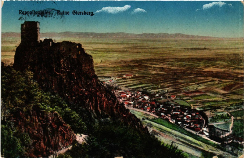 Carte postale ancienne Ribeauville - Rappoltsweiler - Ruine Giersberg à Ribeauvillé