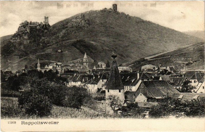 Carte postale ancienne Ribeauville - Rappoltsweiler - Panorama à Ribeauvillé