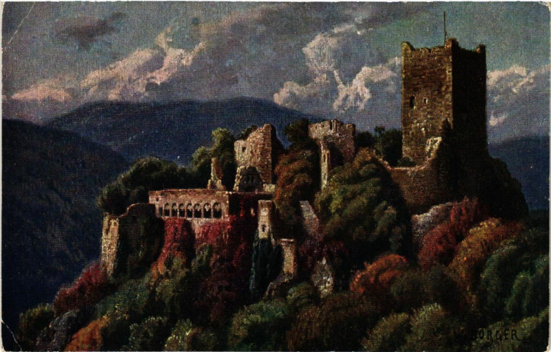 Carte postale ancienne Ribeauville Rappoltsweiler Die Ulrichsburg b. Rappoltsweiler à Ribeauvillé