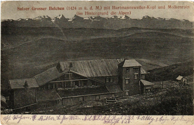 Carte postale ancienne Sulzer Grosser Belchen