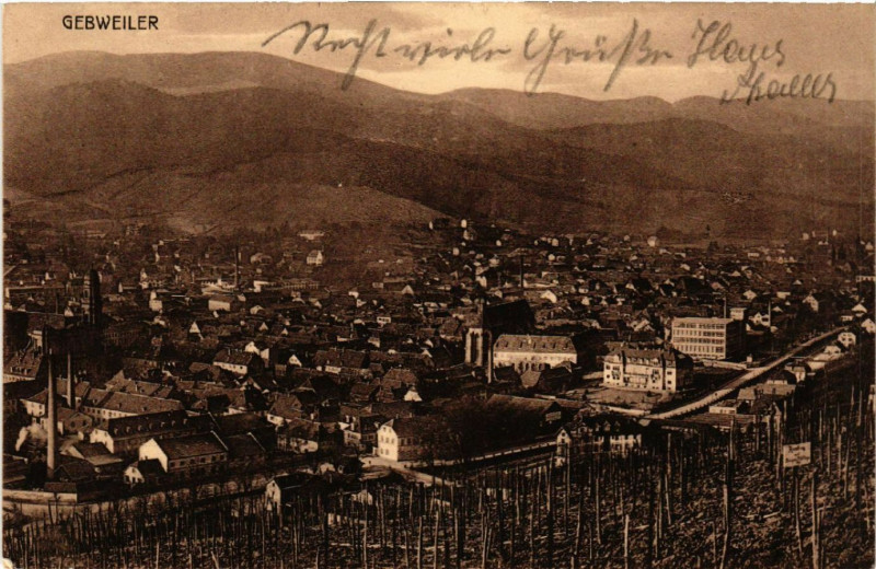 Carte postale ancienne Gebweiler