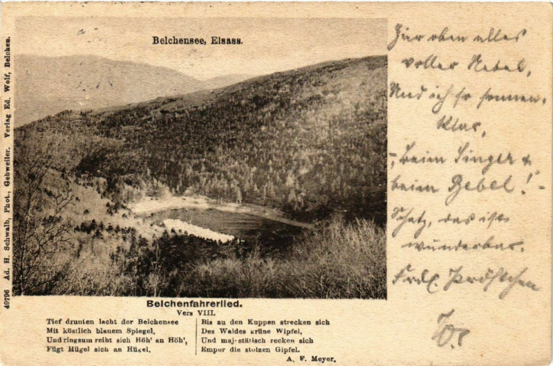 Carte postale ancienne Belchen See Elsass