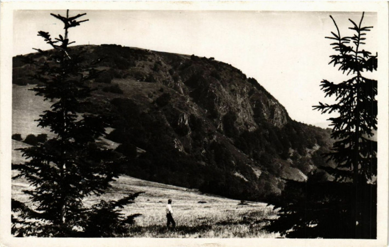 Carte postale ancienne Ballon D'Alsace - Le Sommet
