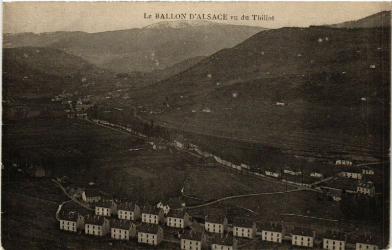Carte postale ancienne Le Ballon D'Alsace vu du Thillot